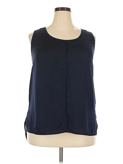 Pre-owned Merona Sleeveless Blouse In Blue