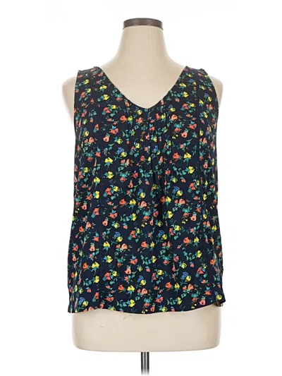 Pre-owned Merona Sleeveless Blouse In Blue