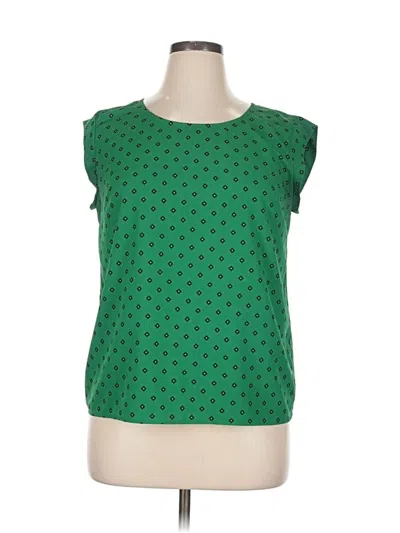 Pre-owned Merona Sleeveless Blouse In Green