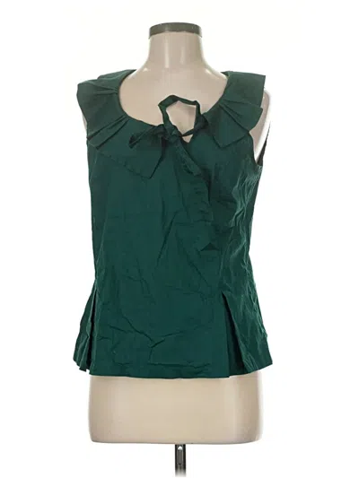 Pre-owned Merona Sleeveless Blouse In Green
