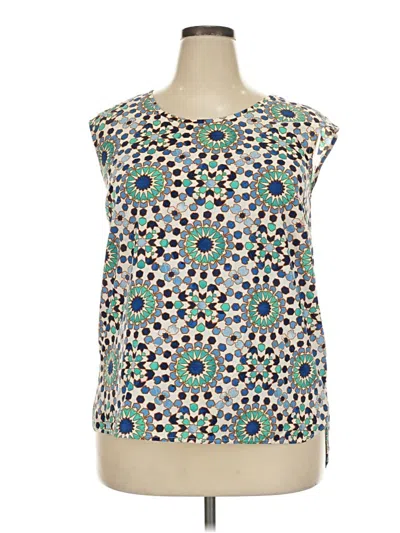 Pre-owned Merona Sleeveless Blouse In Green