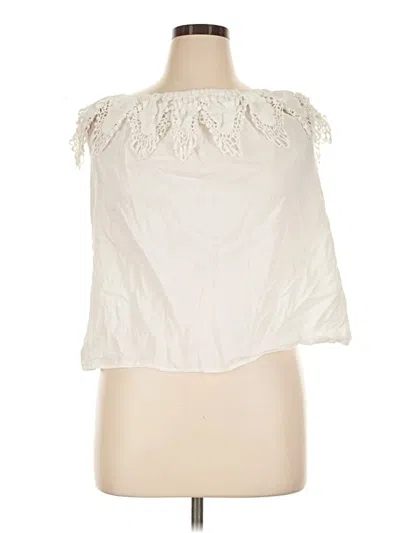 Pre-owned Merona Sleeveless Blouse In Ivory