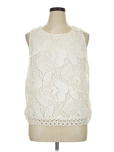Pre-owned Merona Sleeveless Blouse In Ivory