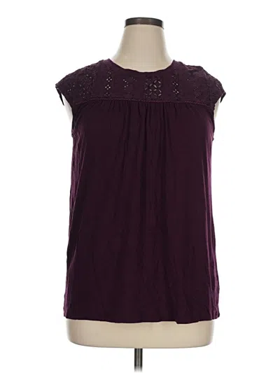 Pre-owned Merona Sleeveless Blouse In Purple