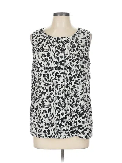 Pre-owned Merona Sleeveless Blouse In White