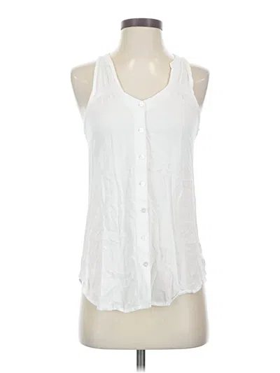 Pre-owned Merona Sleeveless Blouse In White