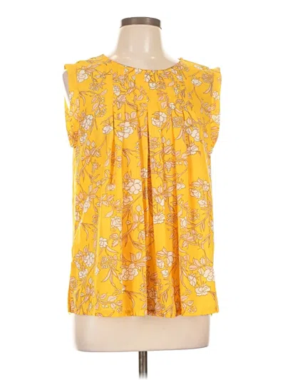 Pre-owned Merona Sleeveless Blouse In Yellow