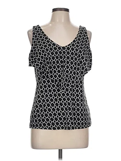 Pre-owned Merona Sleeveless Top Black Cold Shoulder Neckline Tops