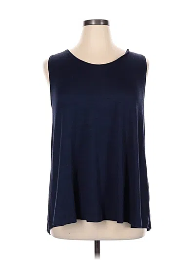 Pre-owned Merona Sleeveless Top Blue Boatneck Tops