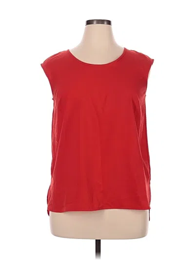Pre-owned Merona Sleeveless Top Red Scoop Neck Tops