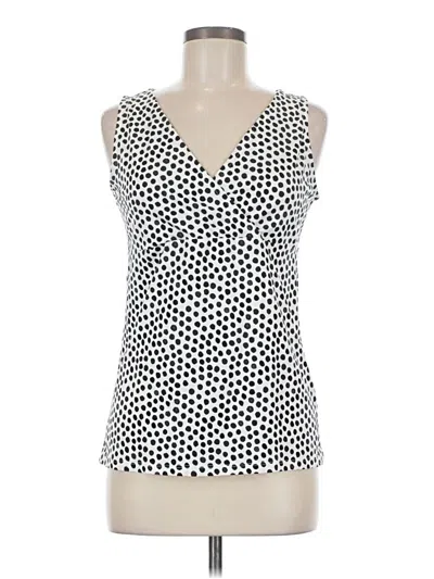 Pre-owned Merona Sleeveless Top White Halter Neckline Tops