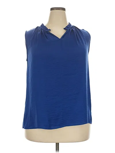 Pre-owned Merona Sleeveless T-shirt In Blue