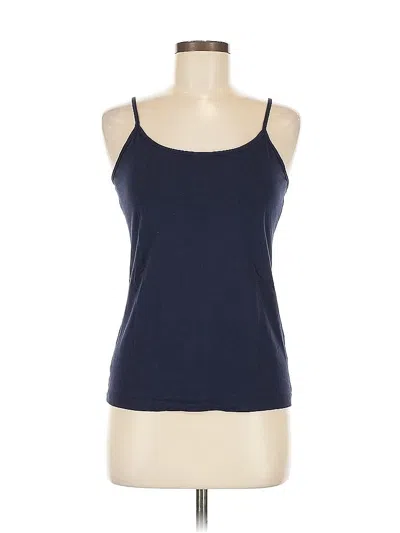 Pre-owned Merona Tank Top Blue Halter Neckline Tops
