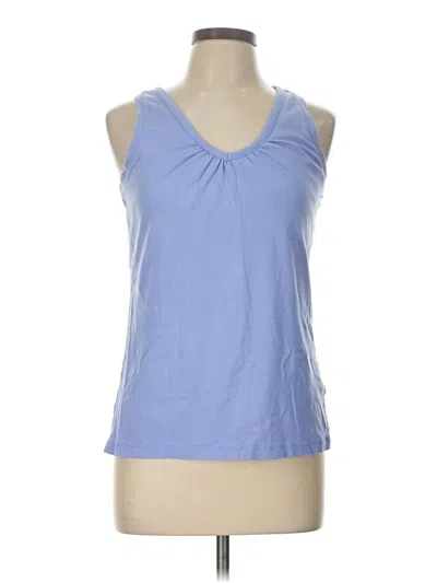 Pre-owned Merona Tank Top Blue Halter Neckline Tops