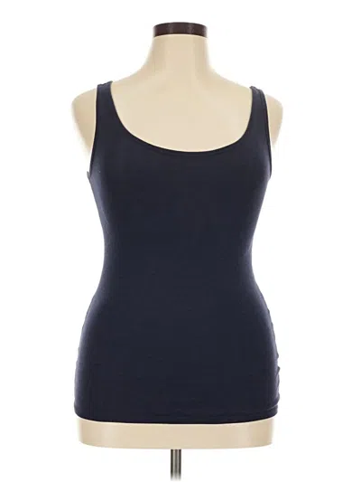 Pre-owned Merona Tank Top Blue Strapless Neckline Tops