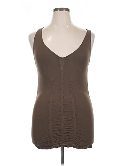 Pre-owned Merona Tank Top Brown Plunge Neckline Tops
