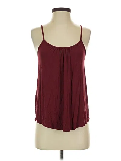 Pre-owned Merona Tank Top Burgundy Halter Neckline Tops