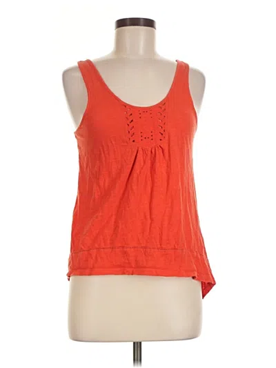 Pre-owned Merona Tank Top Orange Halter Neckline Tops