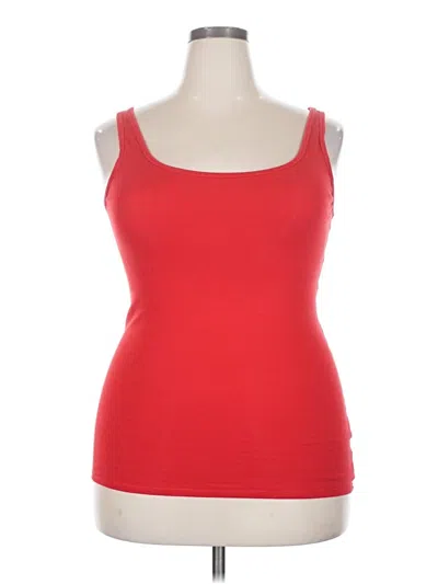 Pre-owned Merona Tank Top Red Sweetheart Neckline Tops