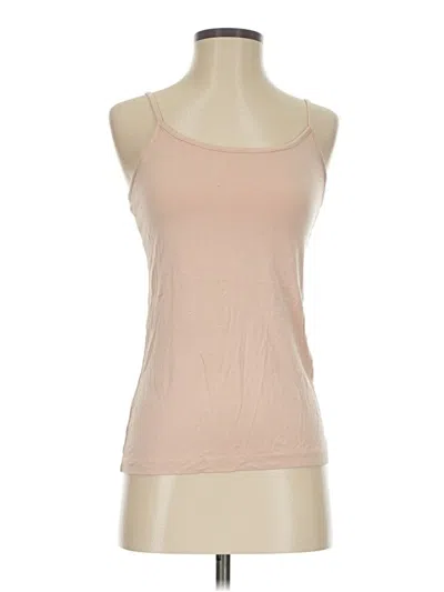 Pre-owned Merona Tank Top Tan Halter Neckline Tops In Brown