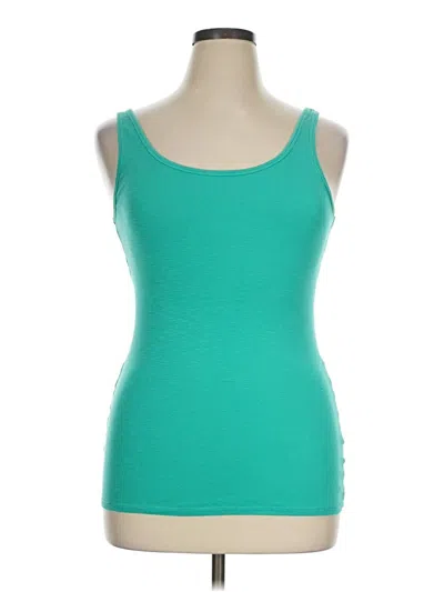 Pre-owned Merona Tank Top Teal Sweetheart Neckline Tops