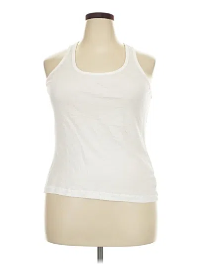 Pre-owned Merona Tank Top White Halter Neckline Tops