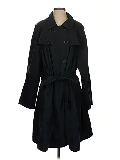 Pre-owned Merona Trenchcoat In Black