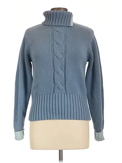 Pre-owned Merona Turtleneck Sweater In Blue