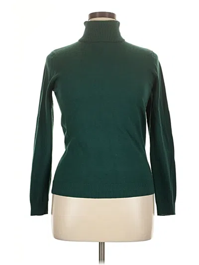 Pre-owned Merona Turtleneck Sweater In Green