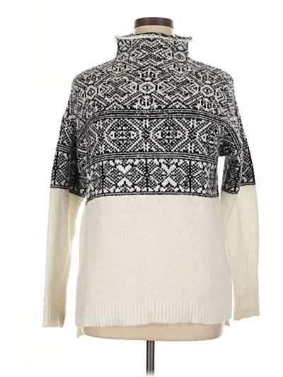 Pre-owned Merona Turtleneck Sweater In White