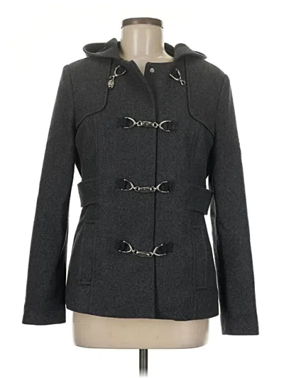 Pre-owned Merona Wool Coat In Gray