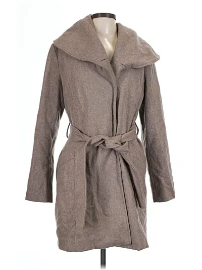Pre-owned Merona Wool Coat In Gray