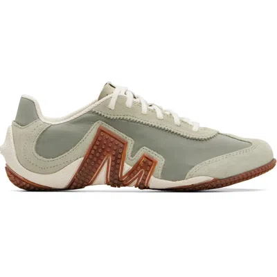 Merrell 1trl Beige & Green Relay Fly Vent Sneakers In White Sage
