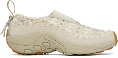 Merrell 1trl Beige Jungle Moc Evo Woven Sneakers In Oyster