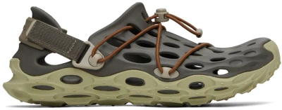 Merrell 1trl Grey & Khaki Hydro Moc At Cage Sandals In Boulder