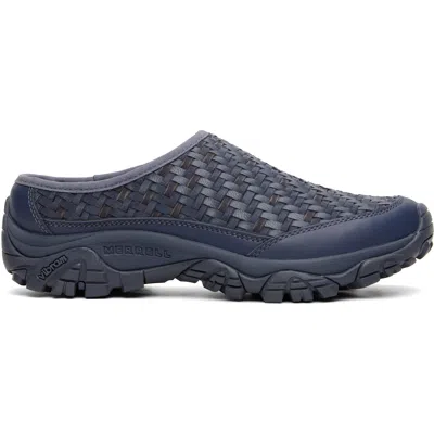 Merrell 1trl Gray Moab 2 Leather Slide Flats In Comet