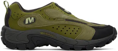 Merrell 1trl Khaki Moc Speed Streak Evo Sneakers In Avocado