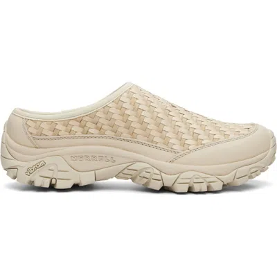 Merrell 1trl Off-white Moab 2 Leather Slide Flats In Stucco