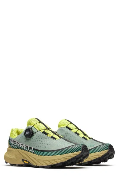 Merrell Agility Peak 5 Boa® Gore-tex® Waterproof Trail Running Shoe In Juniper/vivid