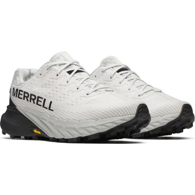 Merrell Agility Peak 5 Running Shoe In Ash/black