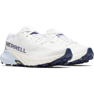 Merrell Agility Peak 5 Running Shoe In Chalk/ice Blue
