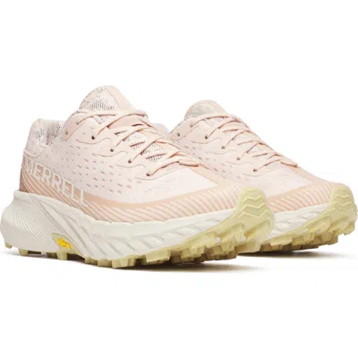 Merrell Agility Peak 5 Running Shoe In Pink Salt