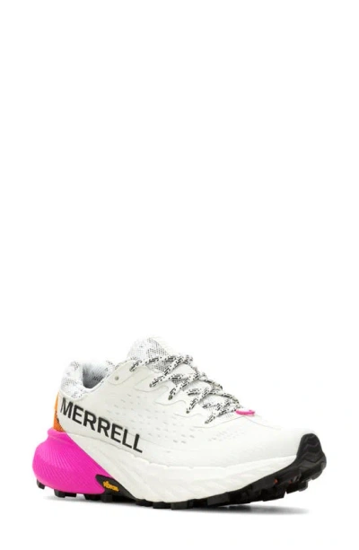 Merrell Agility Peak 5 Running Shoe In White/ Multi