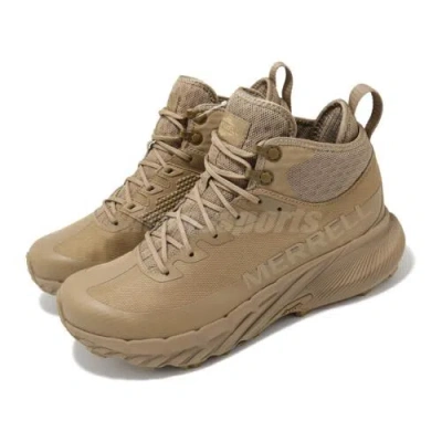 Pre-owned Merrell Agility Peak 5 Tact Mid Gtx Gore-tex Vibram Men Trail Running J005773 In Brown