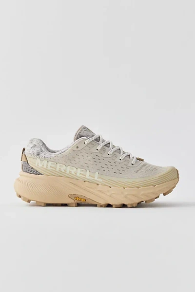 Merrell Agility Peak 5 Trail Running Sneaker In Moonbeam/oyster, Women's At Urban Outfitters