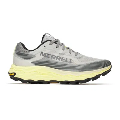 Merrell Agility Peak 6 Shoes Grey Yellow Ss26 In Gray