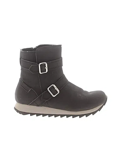 Pre-owned Merrell Ankle Boots In Black
