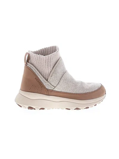 Pre-owned Merrell Ankle Boots In Gray