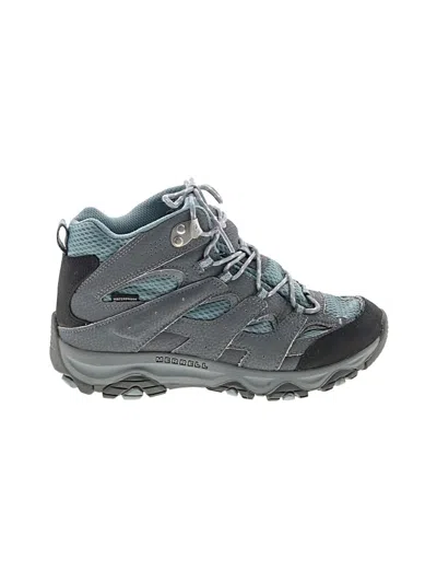 Pre-owned Merrell Ankle Boots In Teal