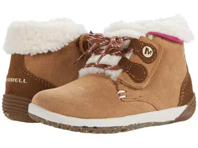 Merrell Kids' Bare Steps Cocoa (toddler) Girl's Shoes Chestnut : 10 Toddler W, Textile/leather In Brown